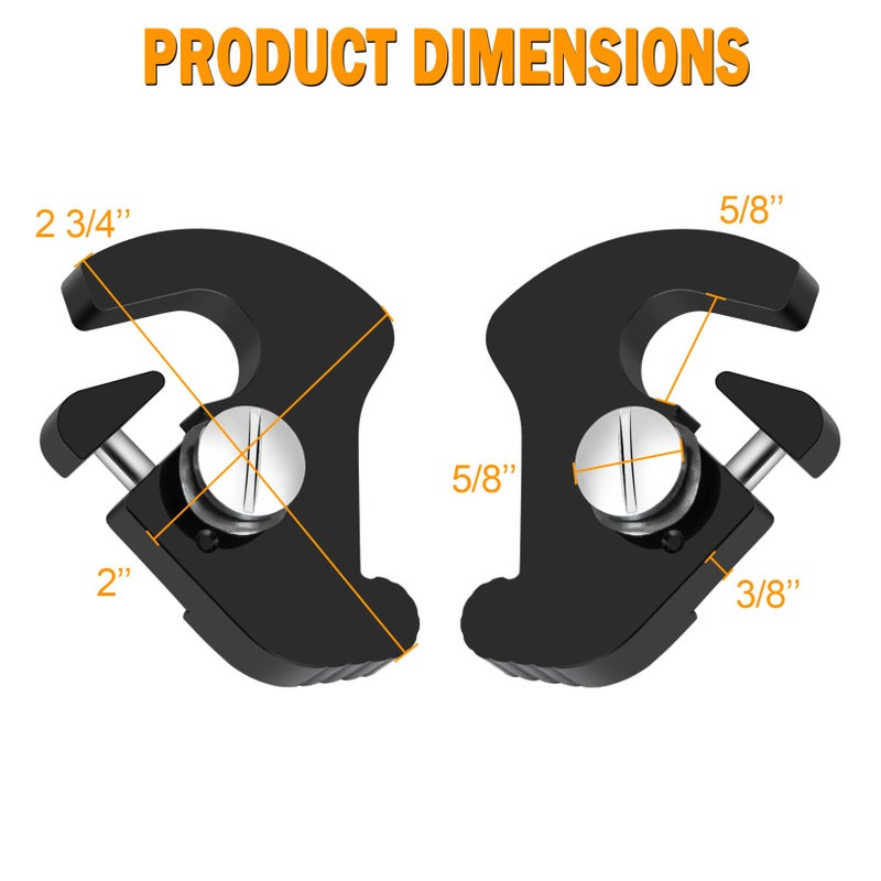 PBYMT Black Detachable Mounting Luggage Rack Clips Sissy Bar Latch Clips Fit for Harley Davidson Softail Sportster Touring Street Glide Road King Electra Glide 1986-2024 - Image 2